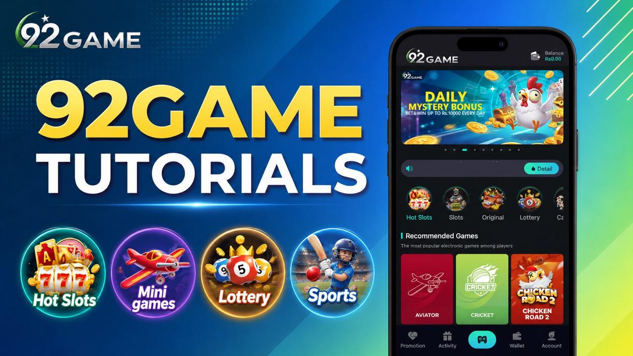 92 Game lobby — slots, mini games, lottery and sports